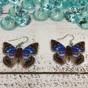 Japanese Emperor Acrylic Butterfly Earrings